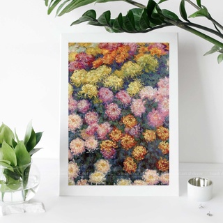 Tranh Monet - THẢM HOA CÚC 🖼 canvas treo tường decor trang trí phòng nghệ thuật Ấn tượng
