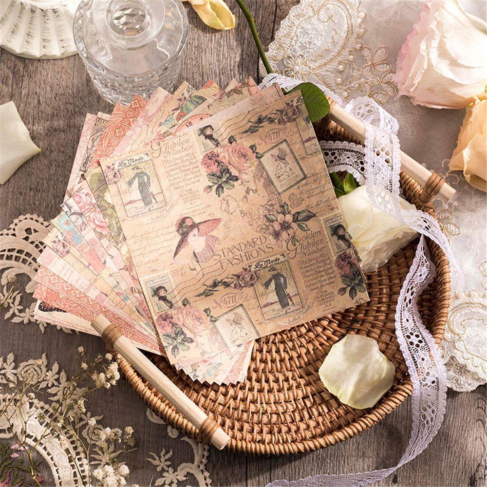 Giấy Trang Trí Phông Nền Hoa Văn Cổ Điển DIY