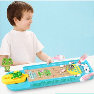 Đồ chơi ném bowling mini chú ếch con cho bé rèn luyện sự tỉ mỉ và quan sát