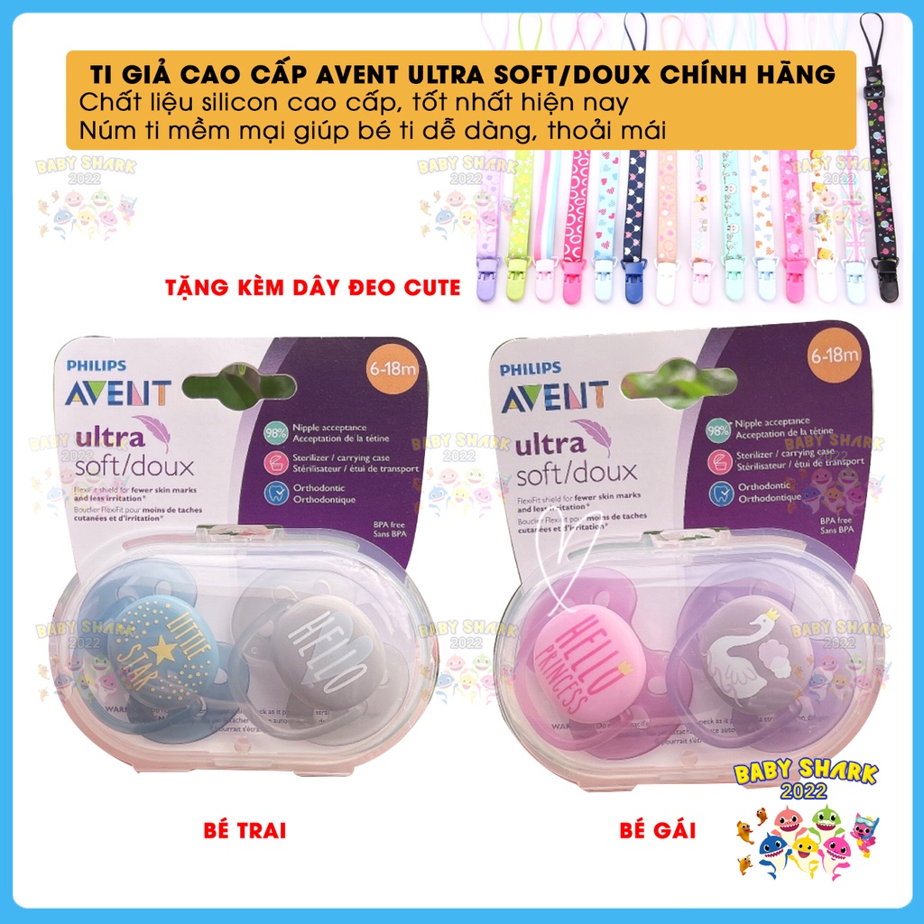 Ti giả Avent Philip Ultra Soft siêu mềm cho bé
