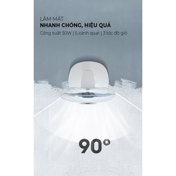 Quạt cây cao cấp 5 cánh Coex CF-7315A - Điều khiển từ xa