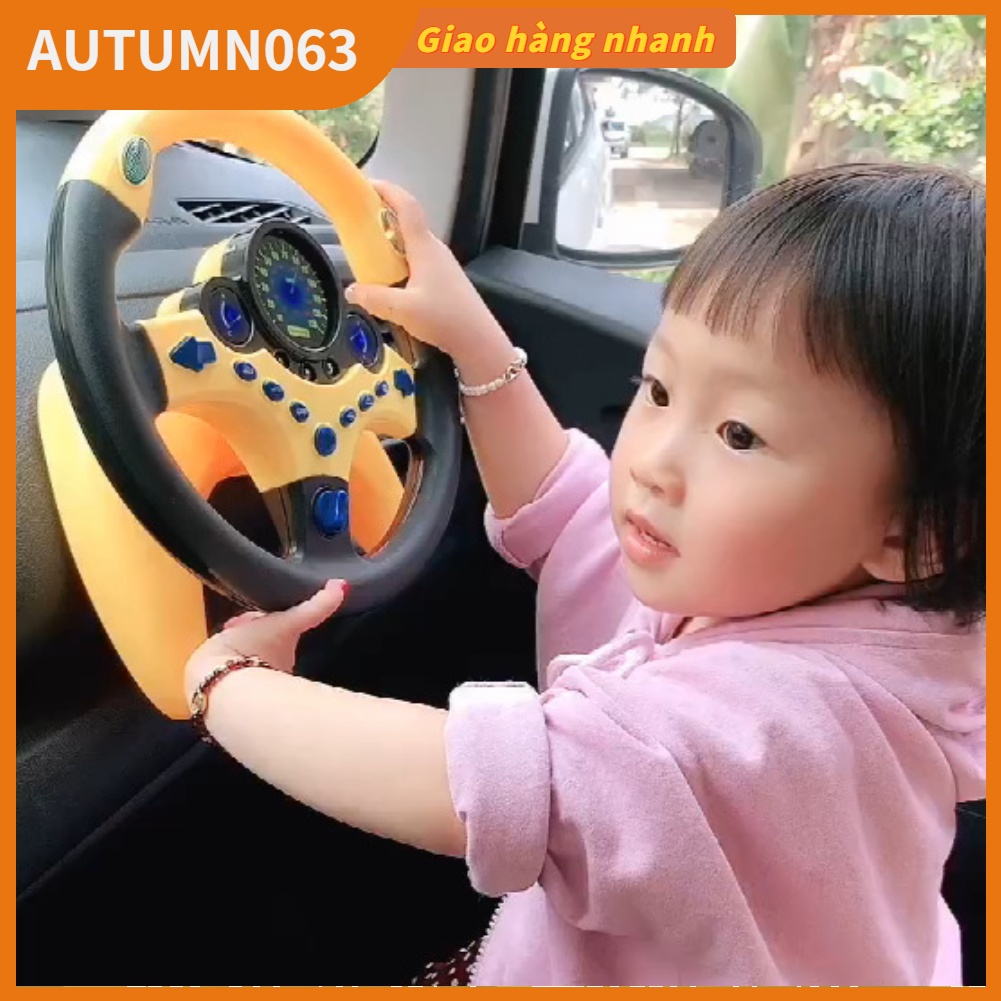 Đồ Chơi Vô Lăng Xe Hơi Xoay 360 Độ Tháo Rời Được Giáo Dục Cho Bé 3 Tuổi Autumn063