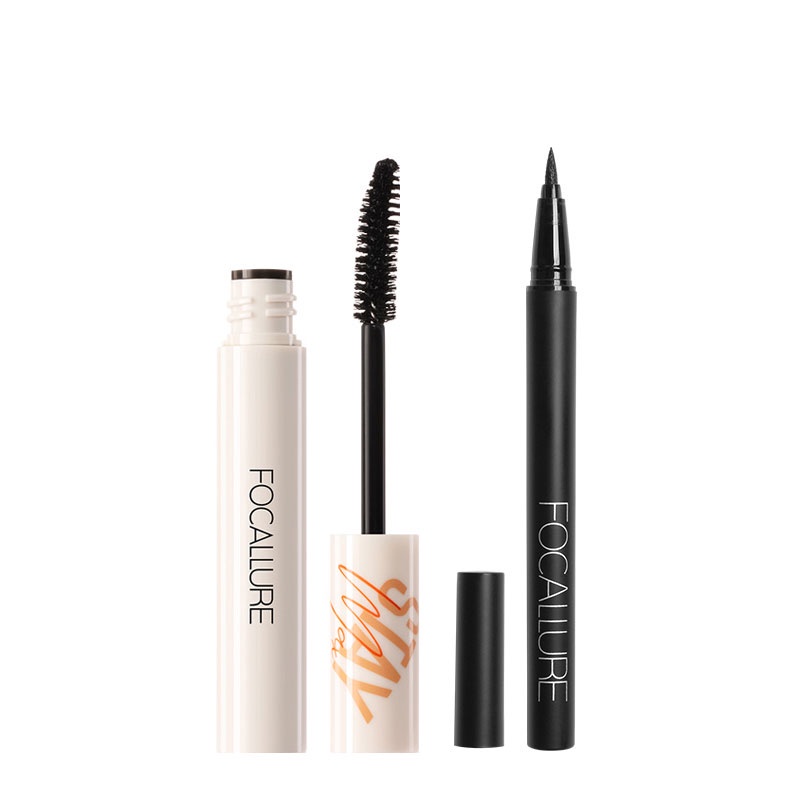 Bộ 2 Sản Phẩm Mascara Và Bút Kẻ Mắt Chống Nước Lâu Trôi Thương Hiệu FOCALLURE