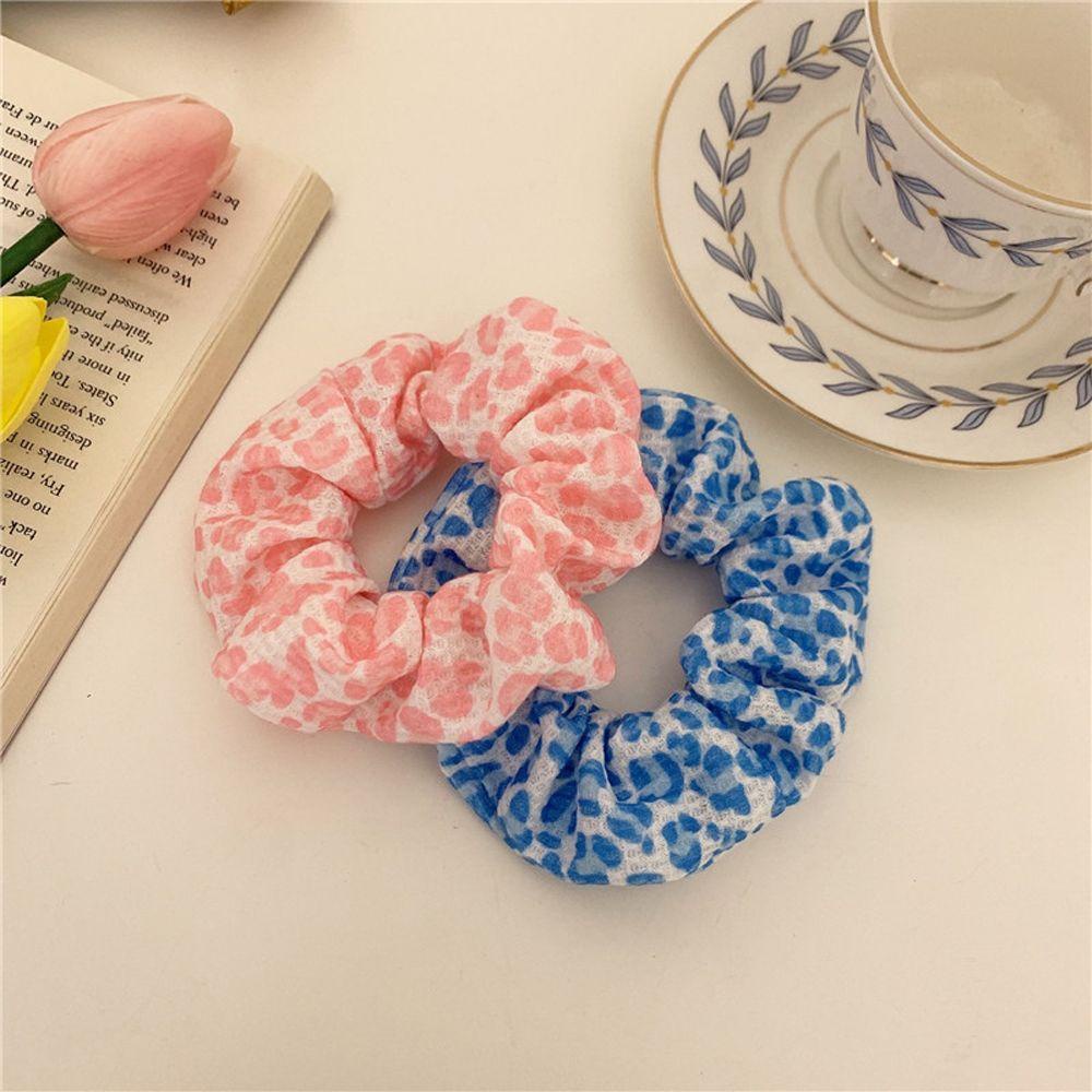 Dây Buộc Tóc Cao Su Co Giãn Phối Lưới Kiểu Retro Dễ Thương Cho Bạn Gái
