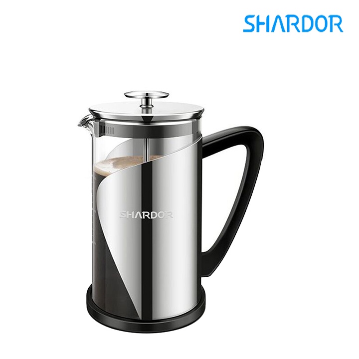 Bình pha cà phê kiểu Pháp French Press cao cấp, dung tích 1000ml. Thương hiệu Shardor - FP515S