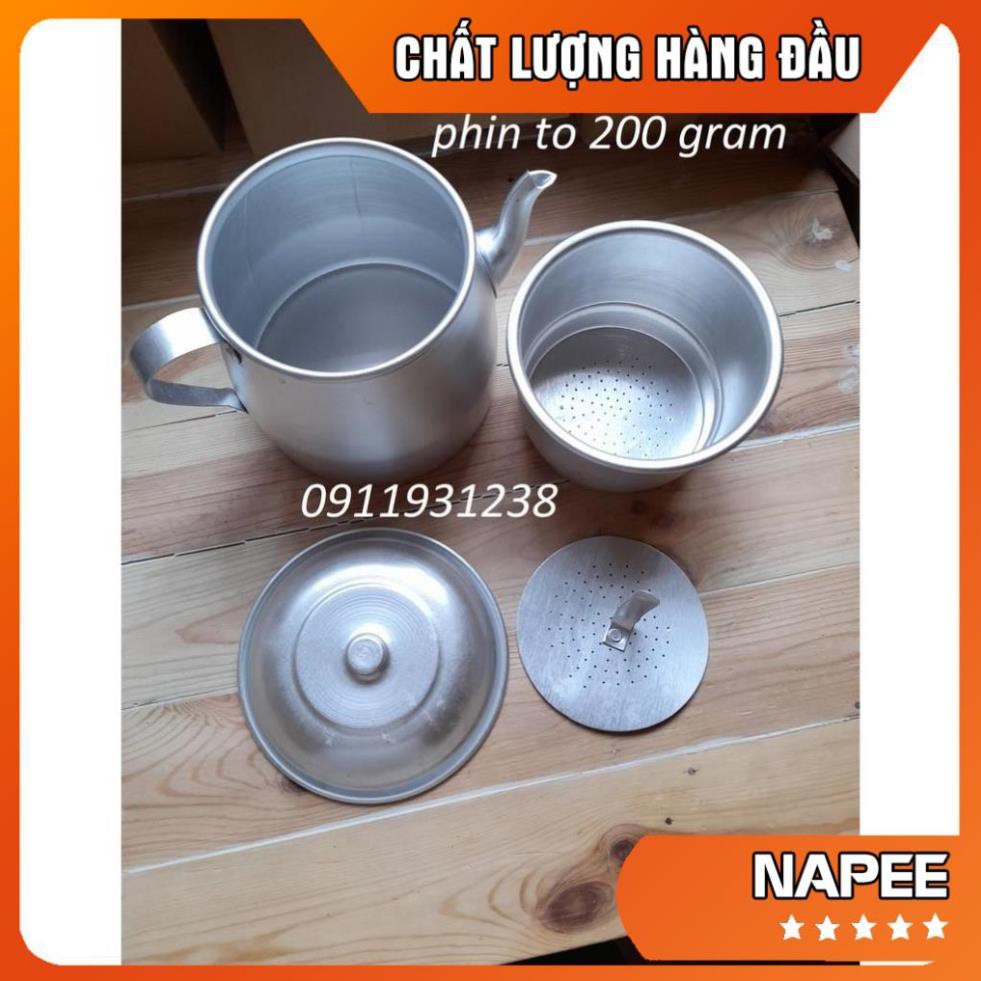 PHIN CAFE PHIN NHÔM TO PHIN CÀ PHÊ CỠ LỚN 100 GRAM - 200GRAM - NAPEE STORE