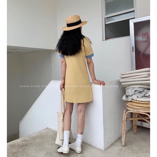 Đầm polo len tăm