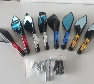 Gương 5 cạnh trái phải rizoma đầy đủ phụ kiện đi kèm