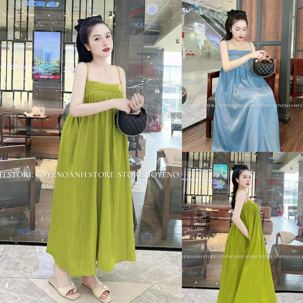 Đầm váy nữ babydoll 2 dây xòe xinh xắn dành cho các nàng diện đi chơi, đi biển siêu xinh