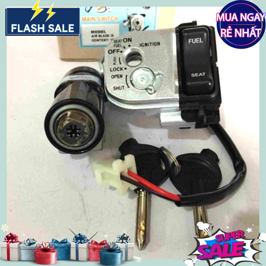 Bộ ổ khóa từ 8 cạnh Air Blade 110 Fi 2014 ( chống trộm honda AirBlade AB)