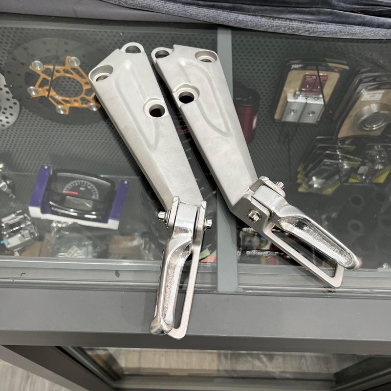 Compo gác chân dài + gác chân nhôm cho Wave Zx / Dream