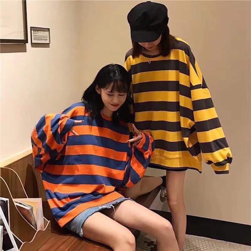 Áo Thu Đông Phối Kẻ 2 Màu Hàng Quảng Châu M068