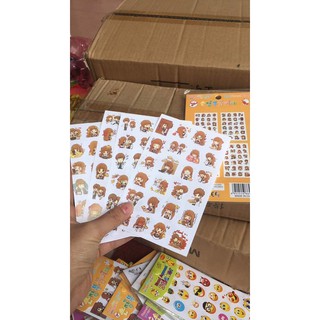 set 4 tấm sticker nhiều hình