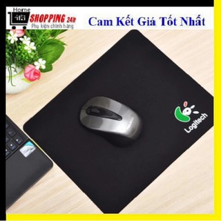 Miếng Lót Chuột T1 Màu Đen, Bàn Di Chuột Máy Tính Siêu Dày Dặn Mịn Thoáng Khí Giúp Dễ Dàng Di Chuyển