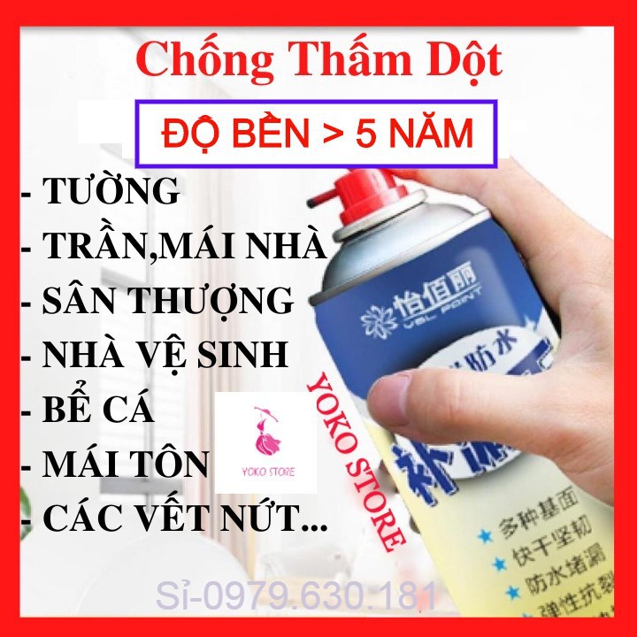 Bình Xịt Chống Thấm [Loại 1], Chống Dột Waterproof Spray Polyurethane , Cực Kỳ Chắc Chắn, Ko Thể Rò Rỉ Yoko Store