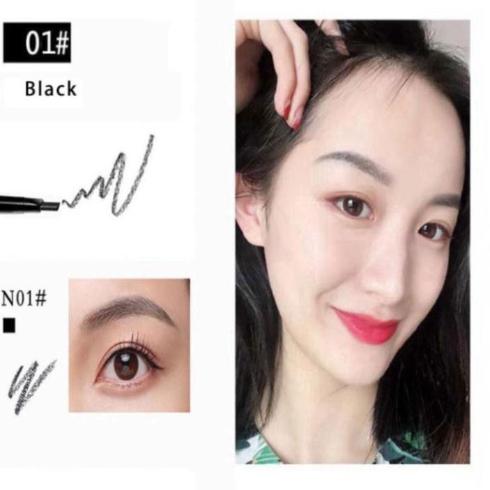 Bút Kẻ Lông Mày Kết Hợp Cọ 2 Trong 1 Chống Thấm Nước Lâu Trôi LL18 | BigBuy360 - bigbuy360.vn