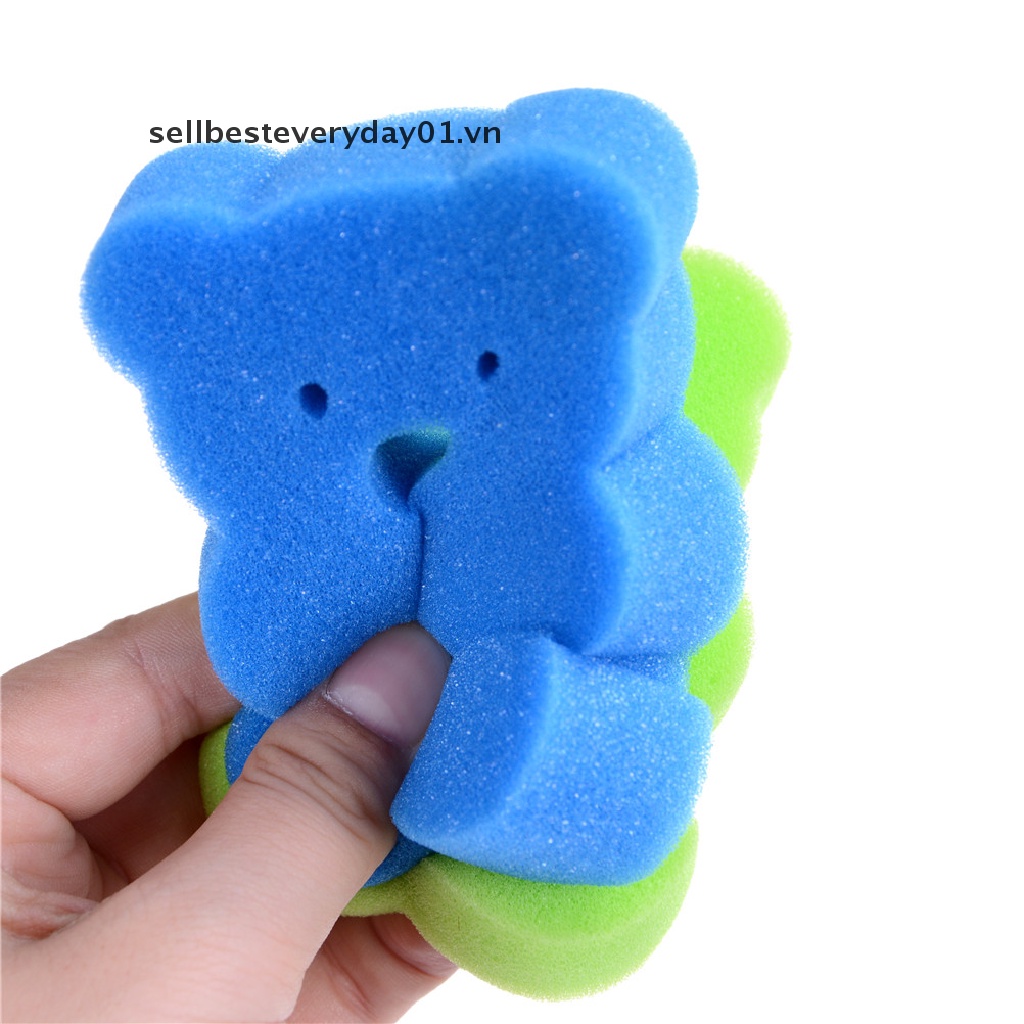 1 Miếng Bọt Biển Bằng Cotton Mềm Để Tắm Em Bé Tiện Dụng Bàn Chải Tắm Bằng Bọt Biển Họa Tiết Động Vật Đáng Yêu Cho Trẻ Em  Trẻ em
