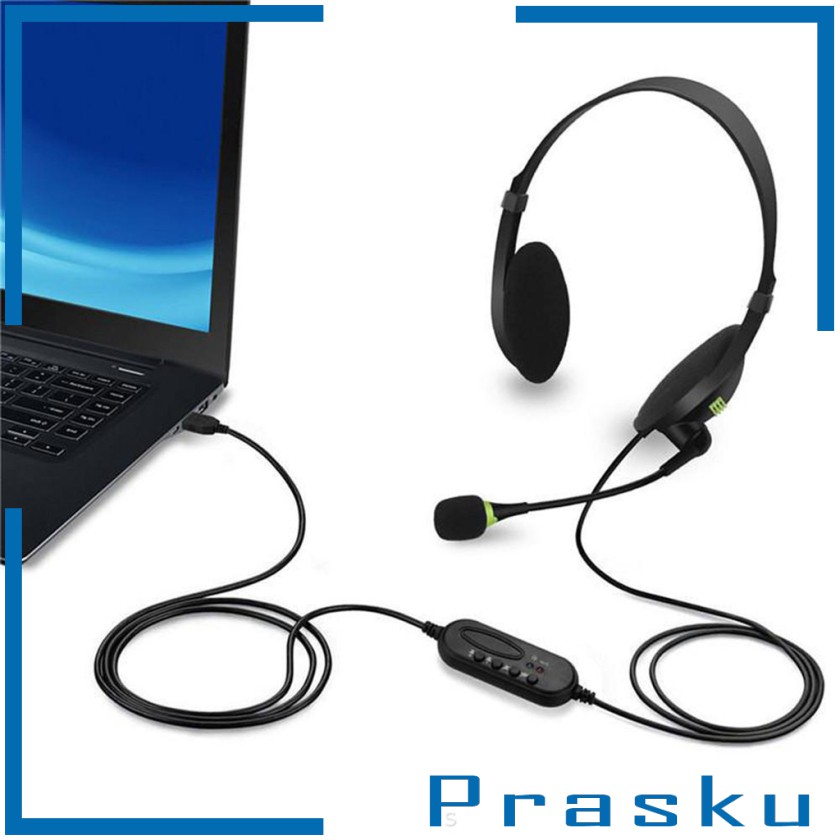SB Lightweight Headset with Noise Cancelling Microphone for Office Business PC