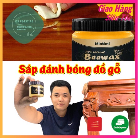 🔥Giá lẻ như giá sỉ🔥 Sáp Ong Beewax Đánh Bóng Đồ Gỗ, Sáp Tự Nhiên Làm Bóng Bàn Ghế Gỗ - Tủ Gỗ - Sàn Gỗ Đa Năng