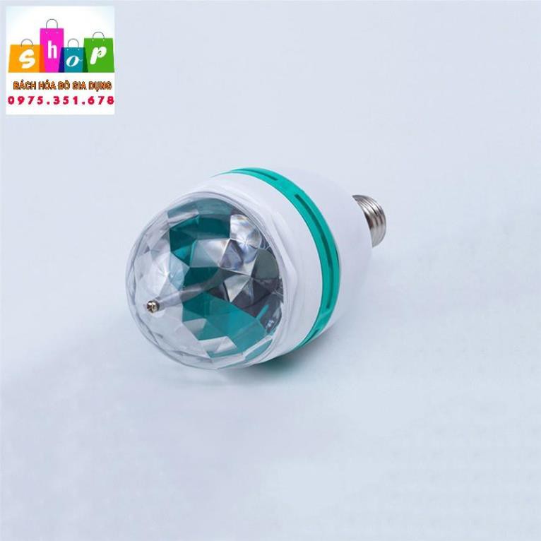 Bóng đèn xoay chiếu ánh sáng nhiều màu 3W E27 LED RGB dùng để trang trí giáng sinh / sàn nhảy / quán bar