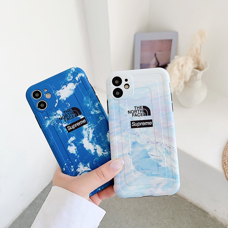 Ốp điện thoại chống sốc hoạ tiết TNF 3d độc đáo bảo vệ ống kính iPhone 12 Pro Max X Xs Max XR 7 8Plus 11 Pro MAX