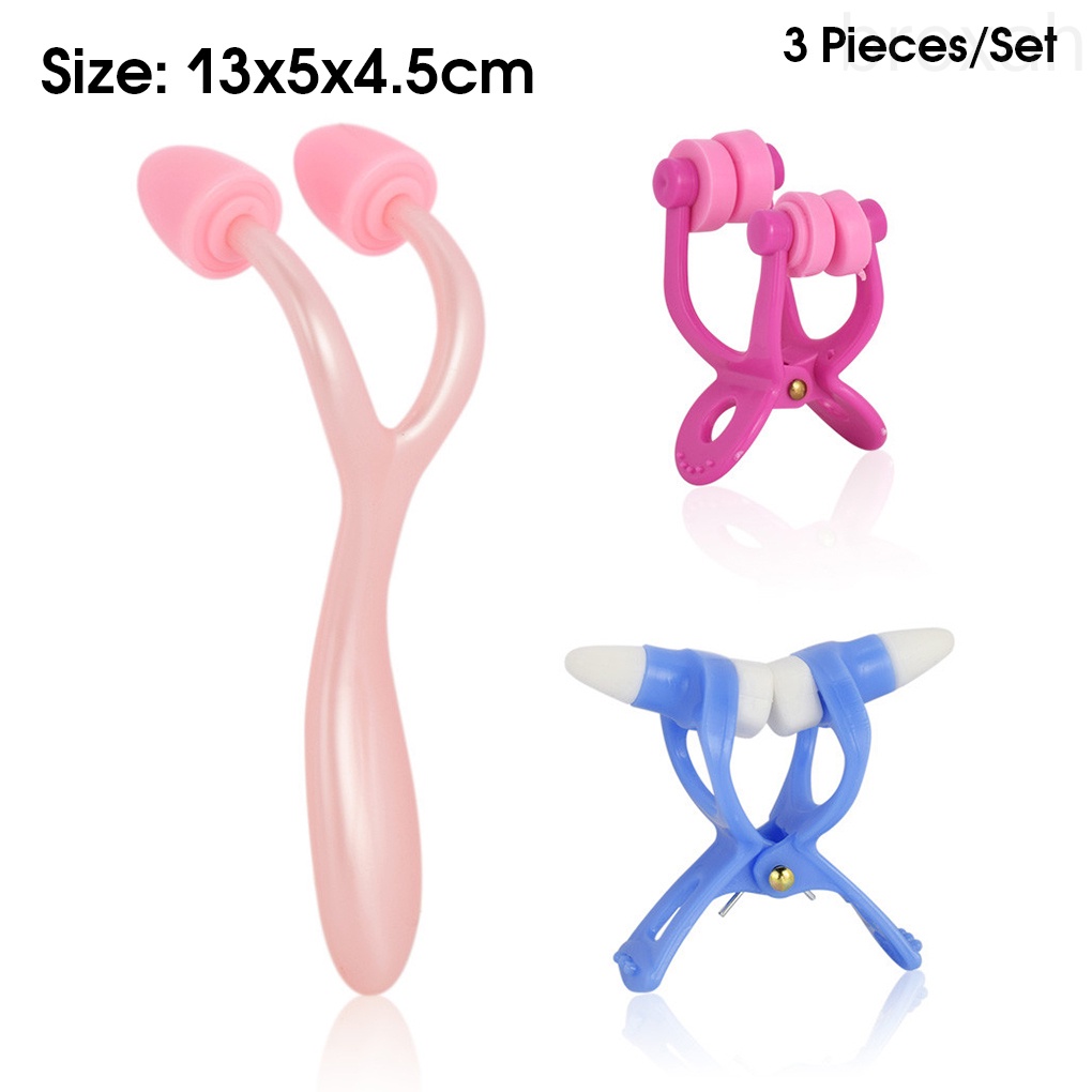 [Hàng mới về] Bộ 3 dụng cụ kẹp hỗ trợ nâng mũi làm đẹp tiện lợi