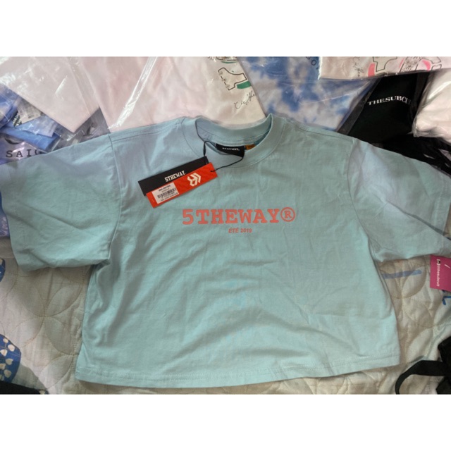 Croptop 5tw xanh size s
