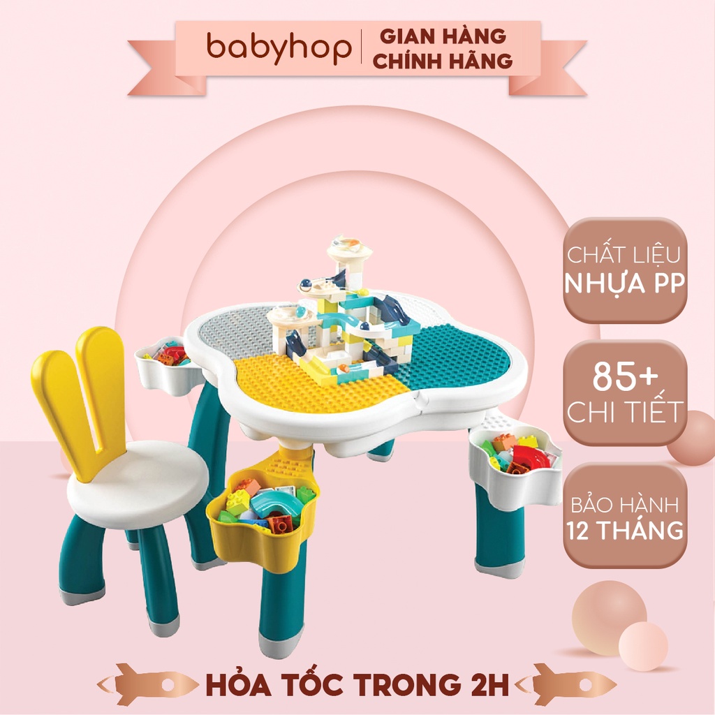 Bộ bàn ghế Lego hoa anh đào 3 in 1  thiết kế đa năng 3 in 1 tặng kèm 85 chi tiết bao gồm 1 bàn và 1 ghế