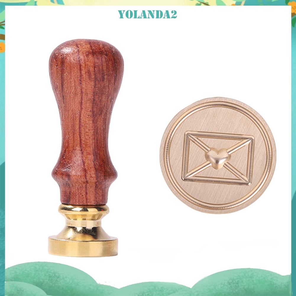 Đầu Con Dấu Sáp Bằng Kim Loại Với Tay Cầm Trang Trí Cổ Điển