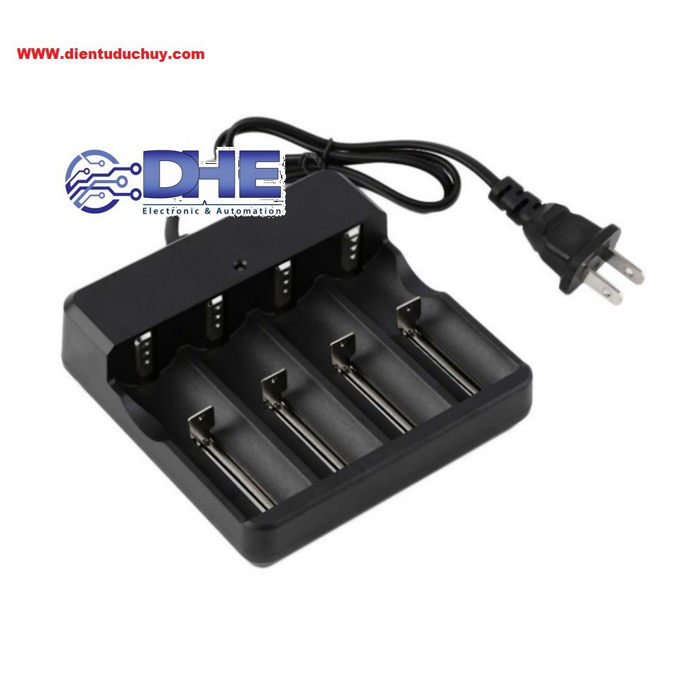 BỘ SẠC CÓ DÂY MD401A, SẠC 4 PIN LITHIUM - ION 18650/16340/14500/18350/18500/17670 - CHẤT LƯỢNG TỐT, GIÁ RẺ, YÊN TÂM