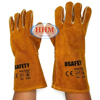 Găng tay da thợ hàn Usafety