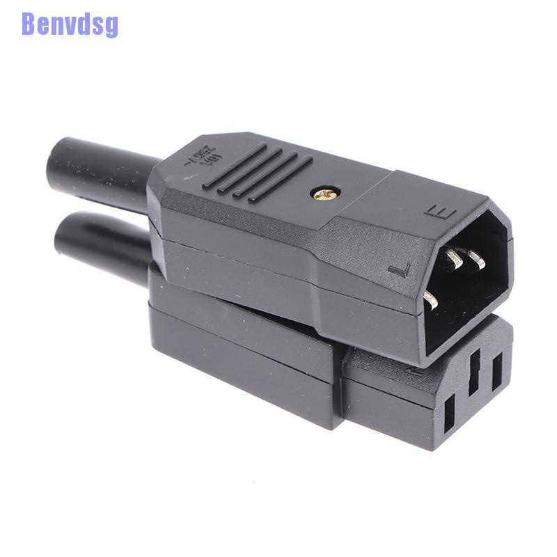Phích cắm nối dây cáp AC 3Pin C13 C14 16A 250V