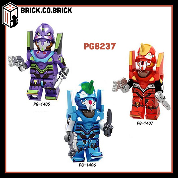 POGO 8237 - Các quái vật từ anime EVA Shin Seiki Evangelion Đồ chơi lắp ráp Mô hình Nhân vật