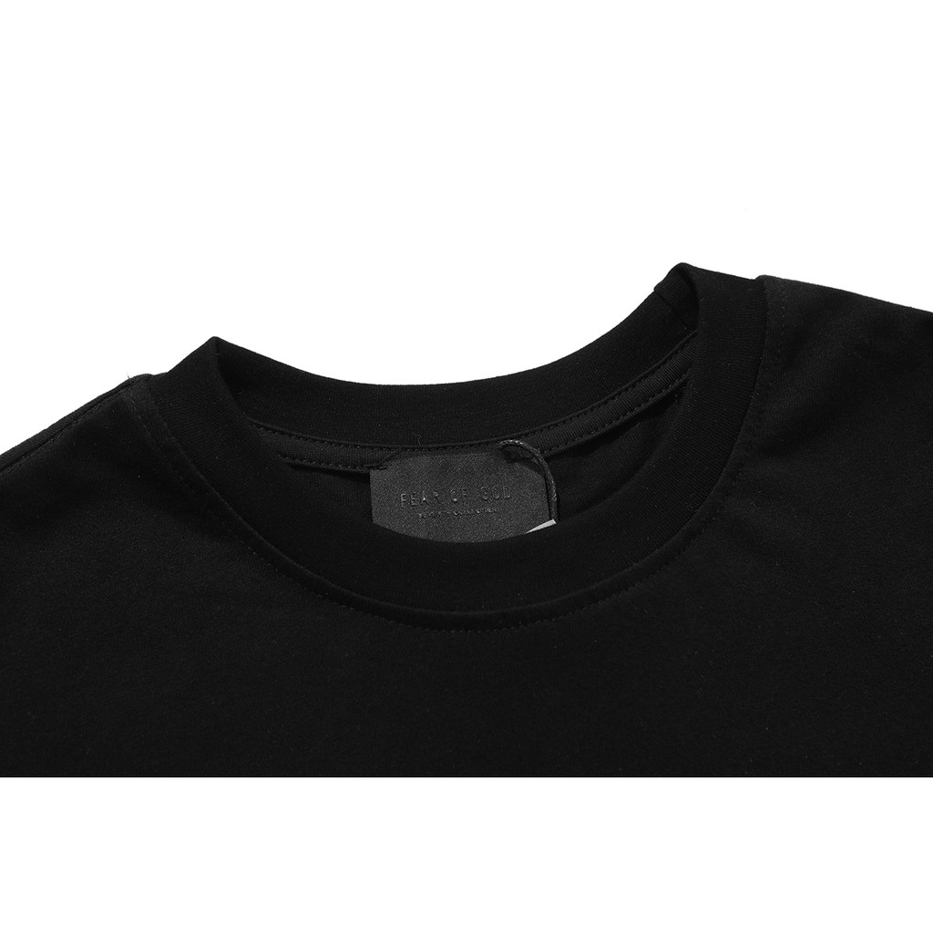 FEAR OF GOD FOG Mùa 7 chính dòng BASEBALL đổ xô chữ nổi xu hướng đường phố cao cấp áo phông ngắn tay