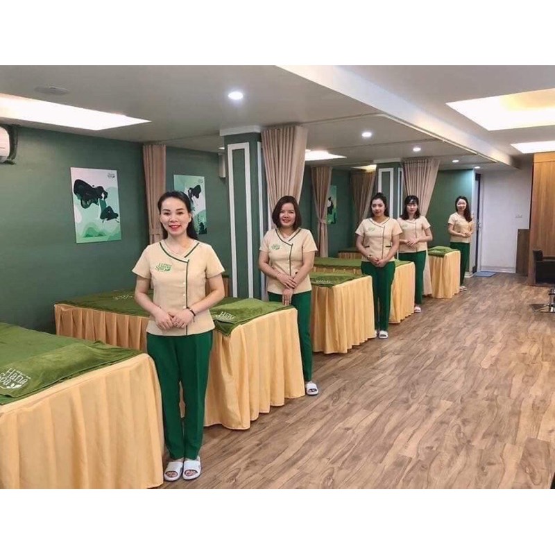 Đồng Phục Spa,Hotel Vải Cotton Lạnh may mẫu theo yêu cầu