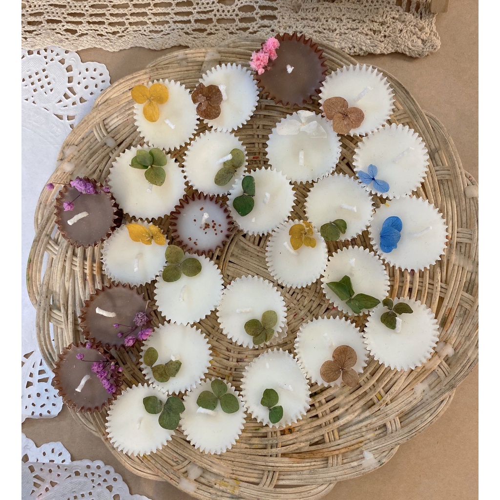 NẾN CUPCAKE HOA KHÔ MINI 5g