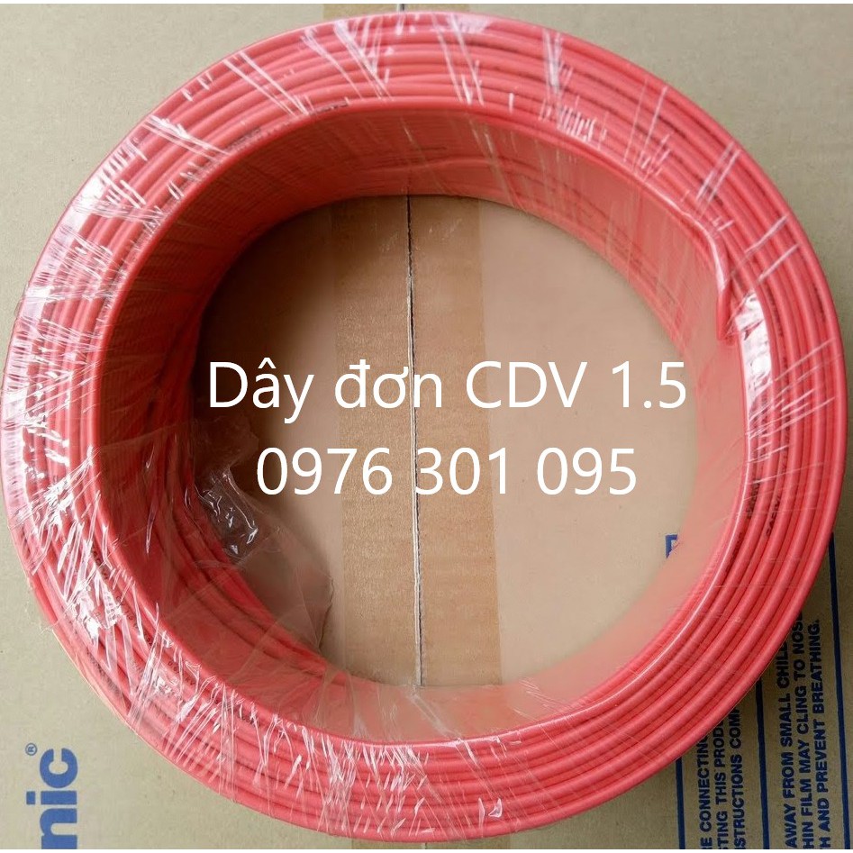 DÂY ĐIỆN ĐƠN 1.5 - Cuộn 100m (CADIVI)