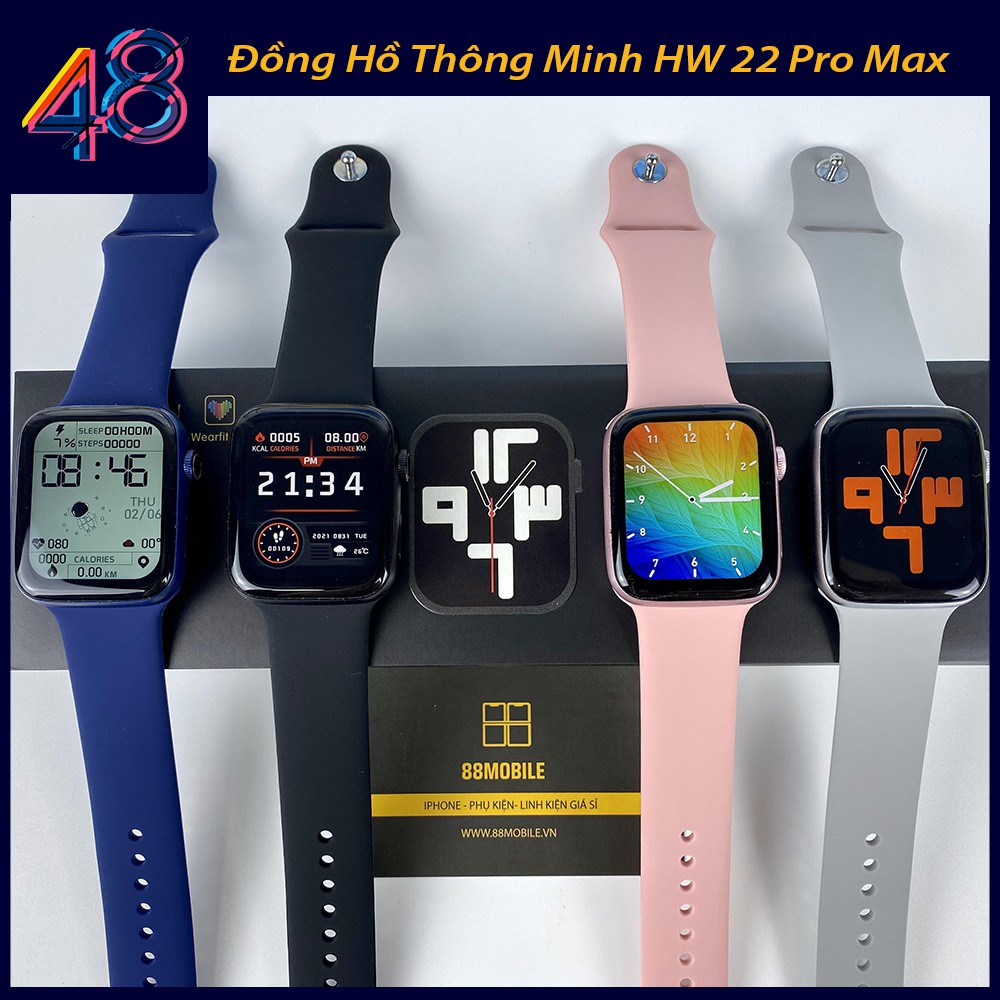 (MỚI) Đồng hồ thông minh HW22 PRO MAX kết nối Bluetooth theo dõi giấc ngủ full chức năng chế độ bản chuẩn