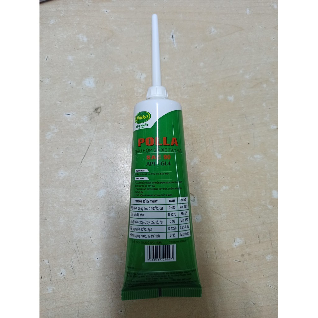 Tuýp Nhớt Hộp Số POLLA API – GLA SAE 90 – GL4 (120ml)