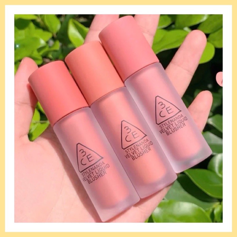 Màu Má 3CE Dạng Kem Velvet Liquid Blusher