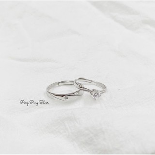 [Bạc 925 Cao Cấp] Nhẫn đôi Ping Ping 3586
