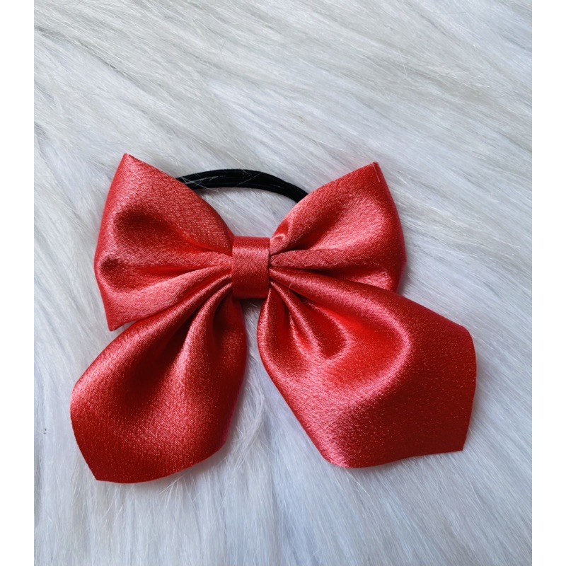 Cột tóc nơ trơn vải satin