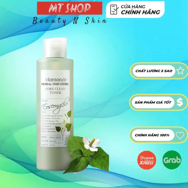 Nước Hoa Hồng Diếp Cá Mamonde Pore Clean Toner 250ml