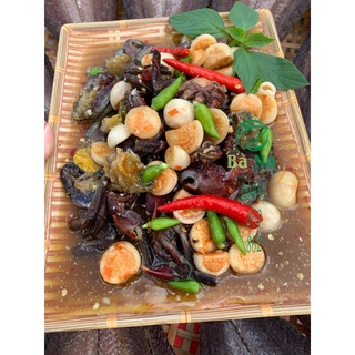 Ba khía trộn cà pháo chắc thịt từng con.