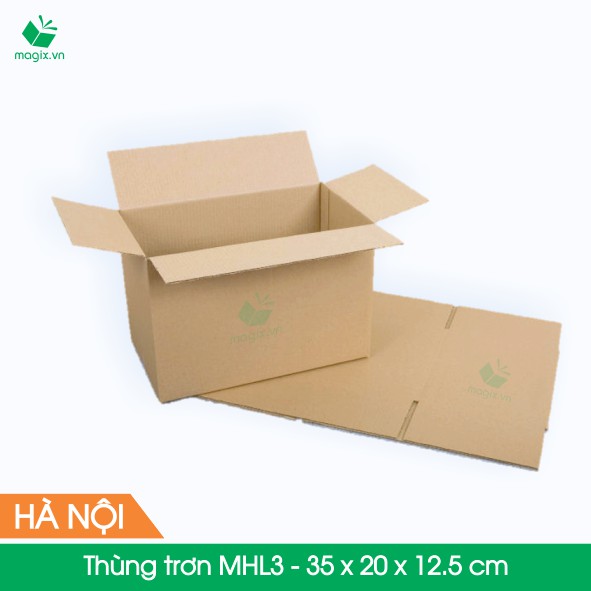 MHL3 - 35 x 20 x 12,5 cm - 10 Thùng hộp carton trơn