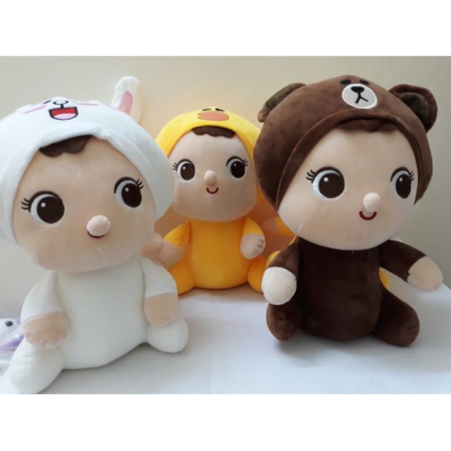 Gấu bông mặc áo Cony Brown