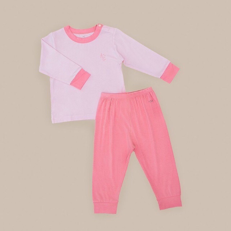 BỘ QUẦN ÁO BABY CÀI VAI DÀI HỒNG (NOUS)
