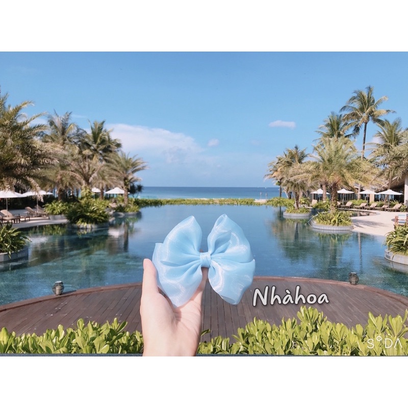 Kẹp Nơ Mây Chất Voan Mỹ Nhiều Màu. - Chính Hãng NHÀ HOA