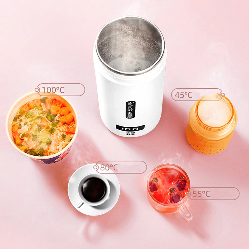 Ấm Đun Nước Thông Minh 500ML Bằng Thép Không Gỉ Có Màn Hình Kỹ Thuật Số