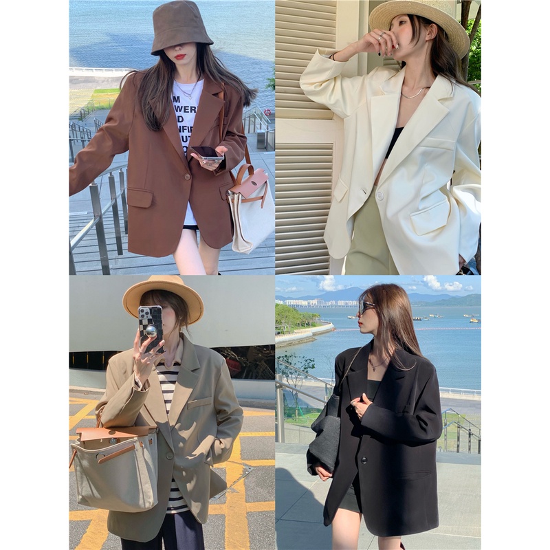 Áo blazer nữ trơn một khuy